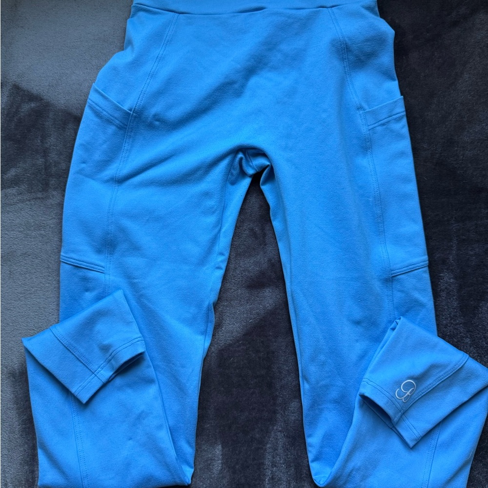 Bombshell Sportswear Blue Scrunch Butt High Waist Leggings M